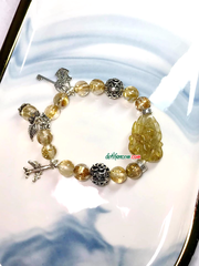 Vòng Tay Hồ Tiên Chúa Thạch Anh Tóc Vàng