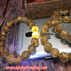 VÒNG TAY THẠCH ANH TÓC VÀNG