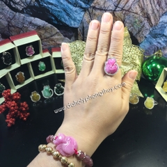 NHẪN HỒ LY ĐÁ RUBY