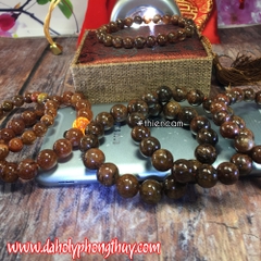 VÒNG TAY THẠCH ANH TÓC NÂU (ĐẶC)