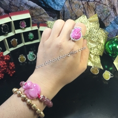 NHẪN HỒ LY ĐÁ RUBY