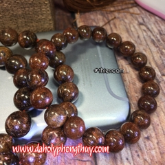 VÒNG TAY THẠCH ANH TÓC NÂU (ĐẶC)