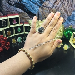 NHẪN HỒ LY THẠCH ANH TÓC ĐEN