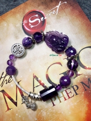 Vòng Tay Hồ Tiên Chúa Đá Thạch Anh Tím