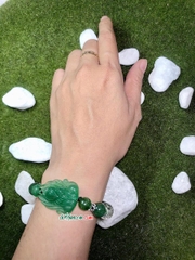 Vòng Tay Hồ Tiên Chúa Thạch Anh Dâu Xanh