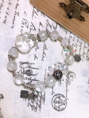 Vòng Tay Hồ Tiên Chúa Đá Mặt Trăng , Thạch Anh Trắng