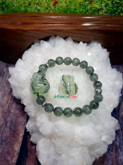 Vòng Tay Hồ Ly Thạch Anh Tóc Xanh