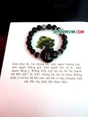 Vòng Tay Hồ Ly Thạch Anh Đen