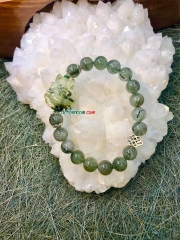 Vòng Tay Hồ Ly Thạch Anh Tóc Xanh