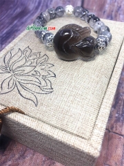 Vòng Tay Hồ Ly Thạch Anh Đen