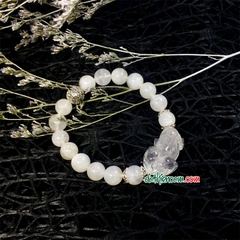 Vòng Tay Tỳ Hưu Thạch Anh Trắng