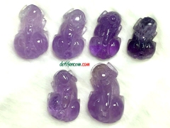 Mặt Tỳ Hưu Thạch Anh Tím