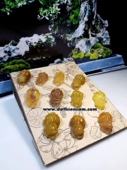 Mặt Tỳ Hưu Thạch Anh Tóc Vàng
