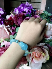Vòng Tay Tỳ Hưu Aquamarin