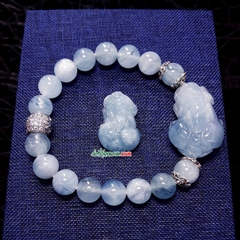Vòng Tay Tỳ Hưu Aquamarin