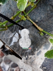 Mặt Tỳ Hưu Thạch Anh Trắng