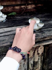 Vòng Tay Tỳ Hưu Thạch Anh Tím
