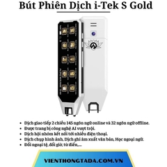 Bút Phiên Dịch i-Tek S Gold - Máy Phiên Dịch 145 Ngôn Ngữ, Nhiều Hình Thức Dịch -Hàng chính hãng - Bảo hành 12 tháng