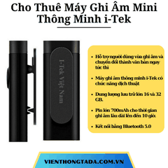 Cho Thuê Máy Ghi Âm Phiên Dịch  Dùng Cho Cuộc  Họp, Học Zoom , Hội Thảo , Sự Kiện