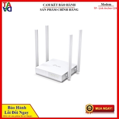 Router Wi-Fi Băng Tần Kép AC750 TP - Link Archer C24 - Hàng Chính Hãng - Bảo Hành 24 Tháng