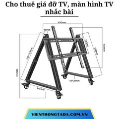 Cho thuê giá đỡ TV, màn hình TV nhắc bài tại Hà Nội, Hải Phòng, Đà Nẵng, TP Hồ Chí Minh