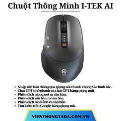 Chuột Thông Minh I-TEK AI: Đánh văn bản bằng giọng nói, Phiên dịch hình ảnh, văn bản - Hàng chính hãng- Bảo hành 12 tháng