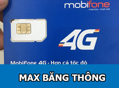 Sim 3G/4G Mobifone max băng thông 12 tháng tốc độ cao