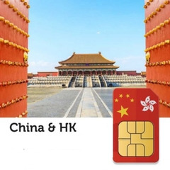 Sim du lịch Trung Quốc- Hồng Kong 6GB 10 ngày - Nhận Tại Việt Nam