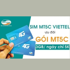 Sim 4G/3G Viettel MT5C 3GB/Ngày Với 5.000đ