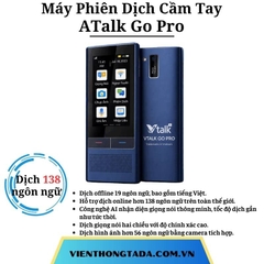 VTALK GO PRO 2026 | Máy Phiên Dịch Cầm Tay| Dịch 138 Ngôn Ngữ, Dịch 2 Chiều, Pin 3000mAh