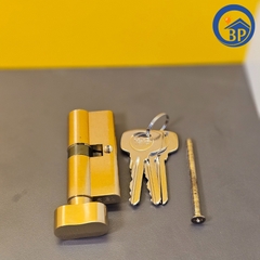 Ruột Khóa Yale 10-0503-3535-CK-02-11, Đồng Bóng, đầu vặn đầu chìa, dài 70mm