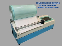 SEALING MACHINE WITH PRINT AND MANUAL CUTTING - Máy hàn - in date tự động và cắt túi thủ công