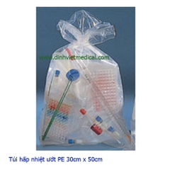 Túi hấp nhiệt ướt PE chịu nhiệt độ 121 độ -  kích cỡ 30cm x 50cm, 40cm x 60 cm