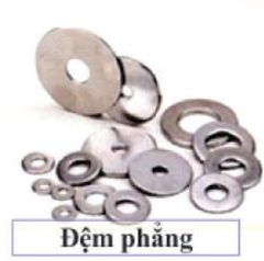 Ecu, đai ốc, đệm vênh, đệm phẳng