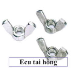 Ecu, đai ốc, đệm vênh, đệm phẳng