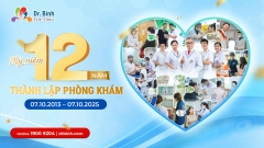 Chúc mừng kỷ niệm 12 năm thành lập Phòng khám đa khoa Dr. Binh Tele_Clinic (07/10/2013 – 07/10/2025)