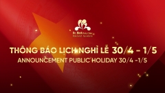 Thông báo Lịch nghỉ lễ 30/4 -1/5/2024