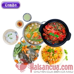 Combo 3 Cua số 2: Cua Xốt Tiêu Đen + Cơm Chiên Thịt Cua + Lẩu Cua Nấu Thái