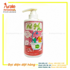 SỮA TẮM PET GEL PLUS KHỬ MÙI, ĐIỀU TRỊ VE - RẬN - BỌ CHÉT CHO CHÓ MÈO