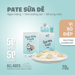 Pate Sữa Dê Cho Mèo PetQ ( Hộp 12 Gói)