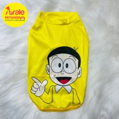 ÁO THUN HÌNH NOBITA CHO CHÓ MÈO