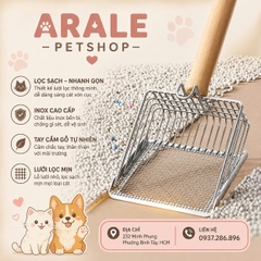 XẺNG XÚC CÁT DỌN PHÂN MÈO BẰNG INOX