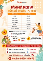 KHÁCH SẠN & CHĂM SÓC CHO CHÓ