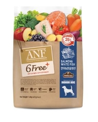 ANF 6FREE PLUS - THỨC ĂN HỮU CƠ CHO CHÓ VỊ CÁ HỒI & CÁ TRẮNG 1KG6