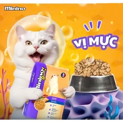 THỨC ĂN HẠT MININO YUM CHO MÈO MỌI LỨA TUỔI - VỊ MỰC