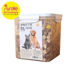 THỨC ĂN SẤY KHÔ CAO CẤP MIX 4 VỊ CHO CHÓ MÈO 460G