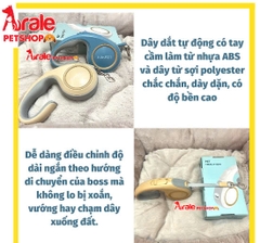 DÂY DẮT HỘP RÚT KIMPETS CAO CẤP CHO CHÓ MÈO