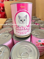 COMBO 10 LON 5PLUS CATCHY MÈO CON - PATE CHO MÈO CON 5PLUS CATCHY DẠNG THẠCH NHIỀU VỊ LON 400G