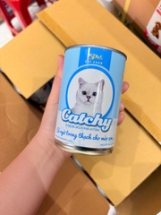 COMBO 5 LON 5PLUS CATCHY MÈO CON - PATE CHO MÈO CON 5PLUS CATCHY DẠNG THẠCH NHIỀU VỊ LON 400G