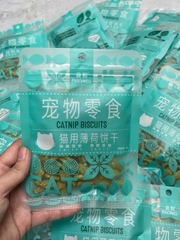 BÁNH CÁ CATNIP CHO MÈO HỖ TRỢ TIÊU BÚI LÔNG THƠM MIỆNG - GÓI 40G 
